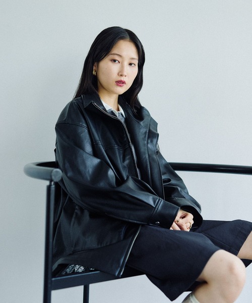 LEPSIM（レプシィム） ブルゾン アウター フェイクレザードロスト