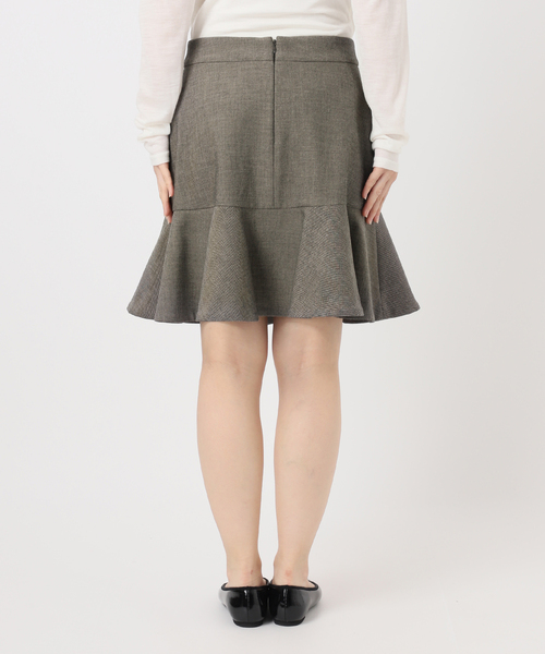 IENA（イエナ） スカート ツイードダブルクロスフレアミニスカート