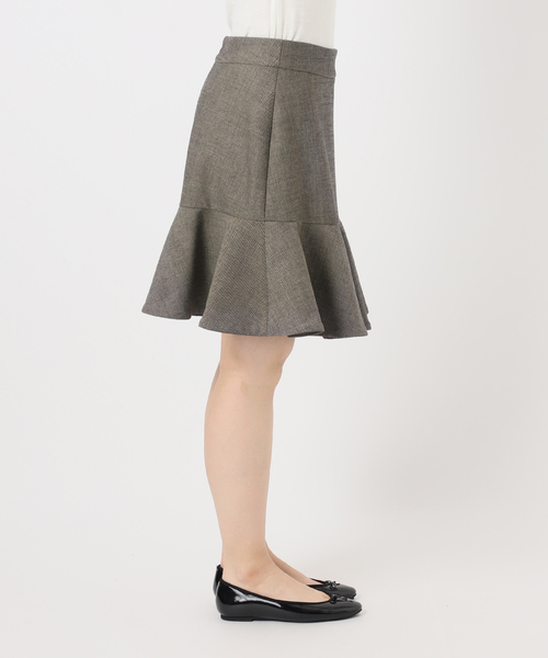 IENA（イエナ） スカート ツイードダブルクロスフレアミニスカート