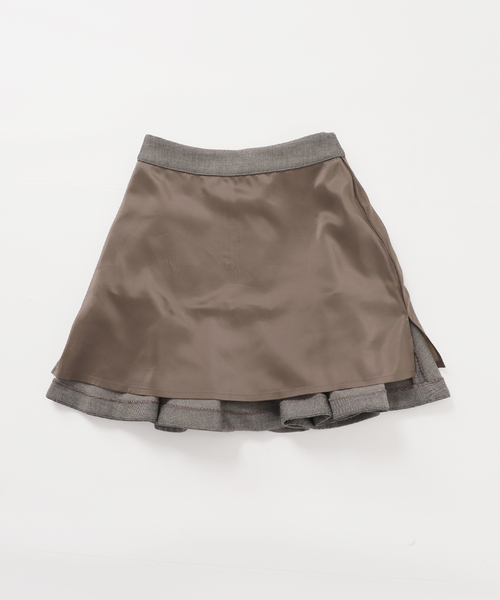 IENA（イエナ） スカート ツイードダブルクロスフレアミニスカート