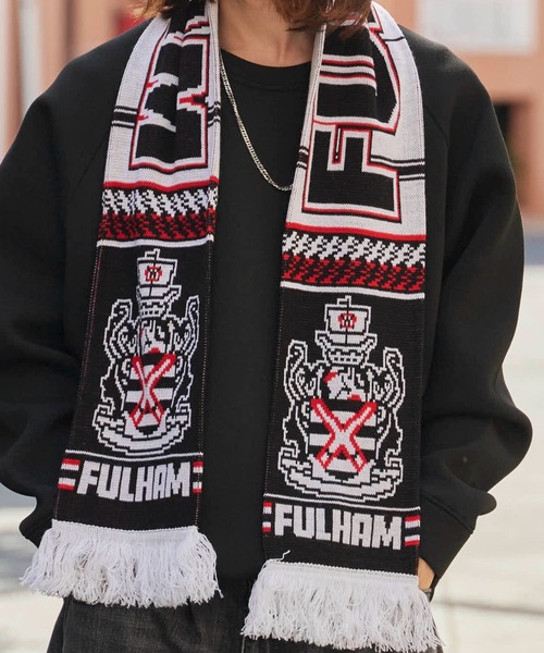 ROOP TOKYO マフラー Football Scarf リブ編みジャガードフットボール