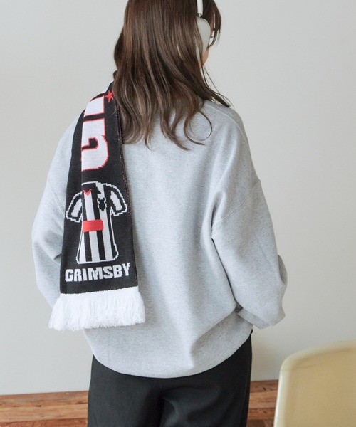 ROOP TOKYO マフラー Football Scarf リブ編みジャガードフットボール