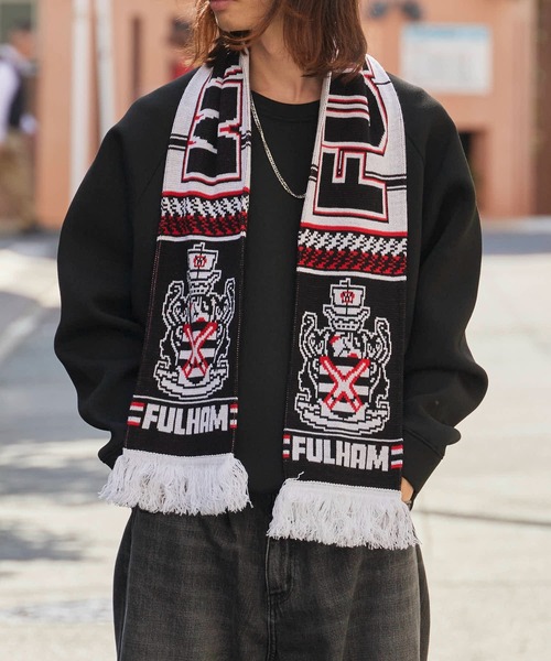 ROOP TOKYO マフラー Football Scarf リブ編みジャガードフットボール