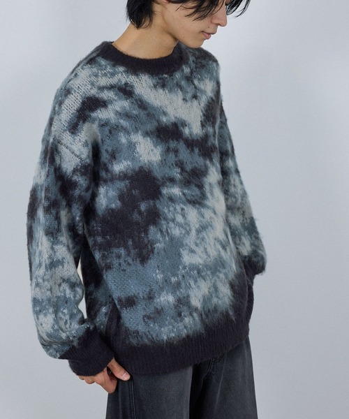 NAVY セーター ニット モヘヤタッチマーブルニット メンズ レディース