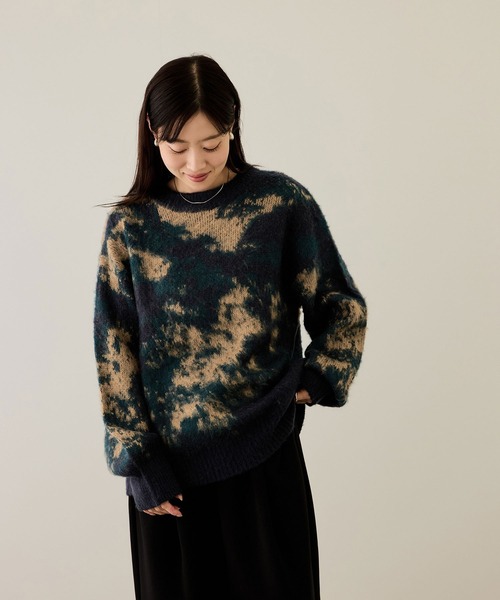 NAVY セーター ニット モヘヤタッチマーブルニット メンズ レディース