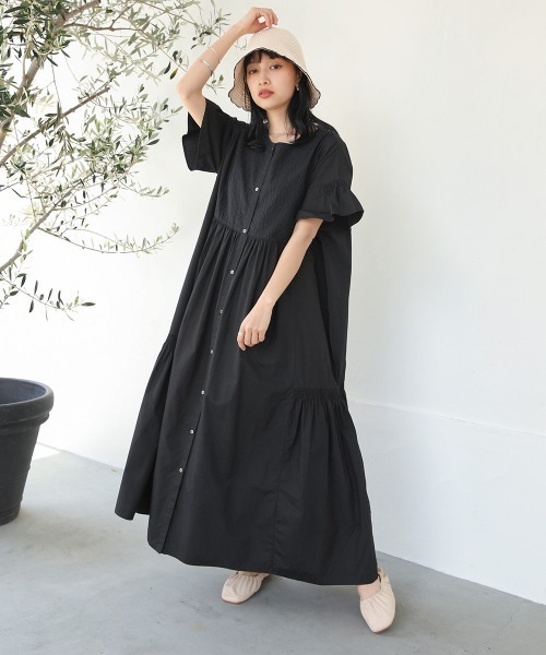 「Bab」 半袖ワンピース M グリーン レディース_画像2