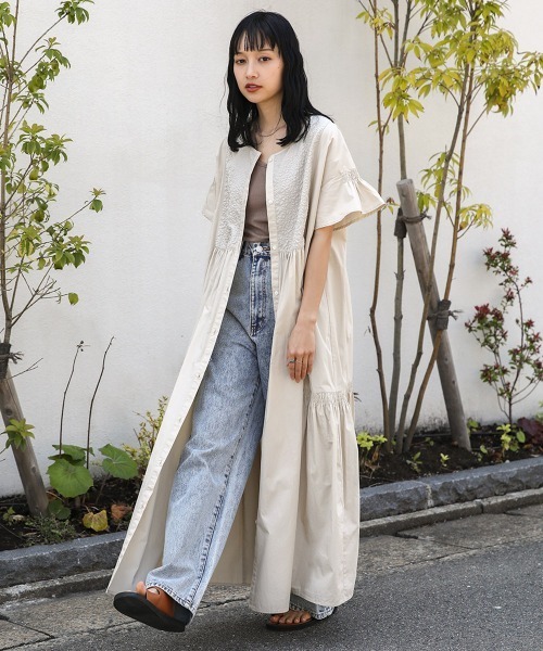 「Bab」 半袖ワンピース M グリーン レディース_画像4