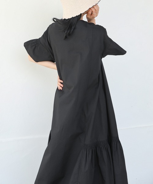 「Bab」 半袖ワンピース M グリーン レディース_画像7