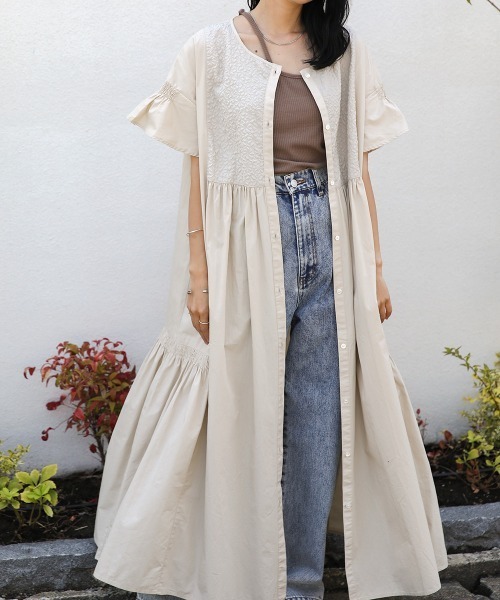 「Bab」 半袖ワンピース M グリーン レディース_画像9