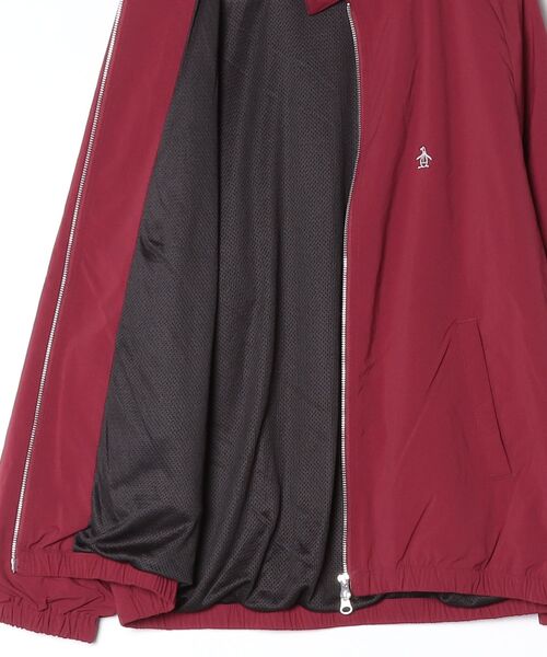 Munsingwear ゴルフウェアジャケットレッド中綿ポリエステル　洗濯可能 penguin BY MUNSINGWEAR（ペンギンバイマンシングウェア） ナイロン