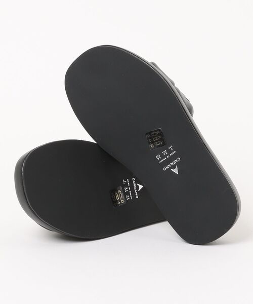 「CARRANO」 フラットサンダル 37 シルバー レディース_画像3