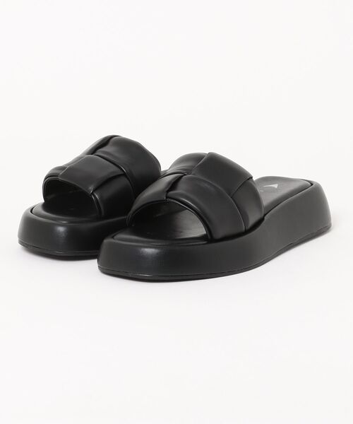 「CARRANO」 フラットサンダル 37 シルバー レディース_画像4