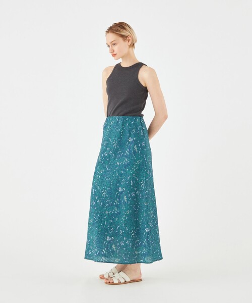 「SOULEIADO」 フレアスカート 36 ブラウン系その他 レディース_画像2