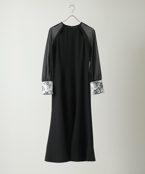 「Kana」 長袖ワンピース M ダークブルー レディース_画像2