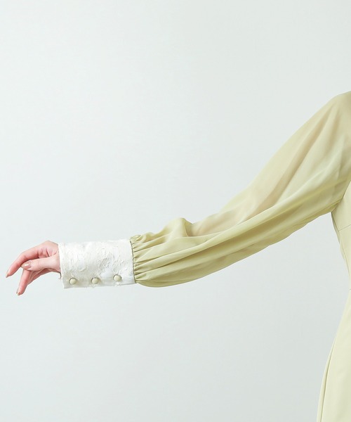 「Kana」 長袖ワンピース M ダークブルー レディース_画像6