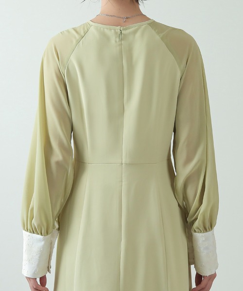 「Kana」 長袖ワンピース M ダークブルー レディース_画像9