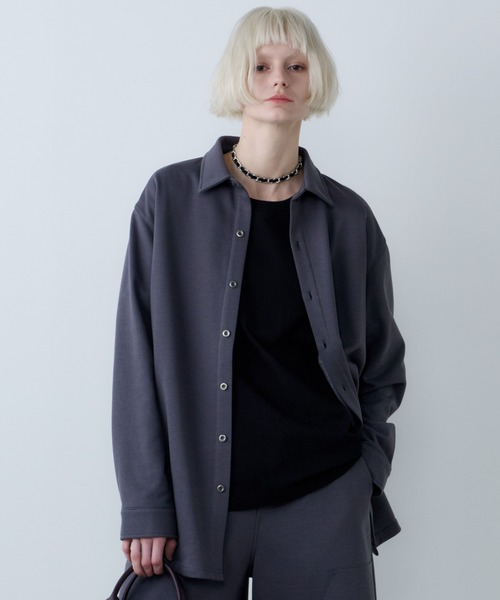 AFF AIVER シャツ ドライスウェットロングシャツ メンズ レディース