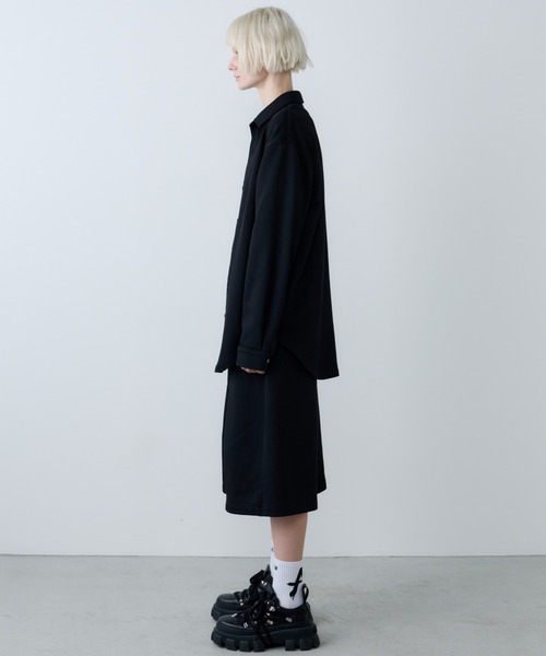AFF AIVER シャツ ドライスウェットロングシャツ メンズ レディース 