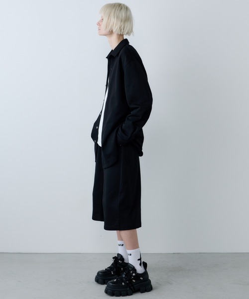 AFF AIVER シャツ ドライスウェットロングシャツ メンズ レディース