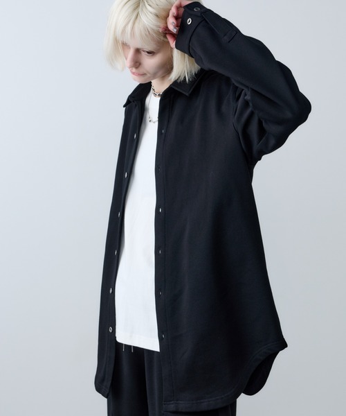 AFF AIVER シャツ ドライスウェットロングシャツ メンズ レディース 