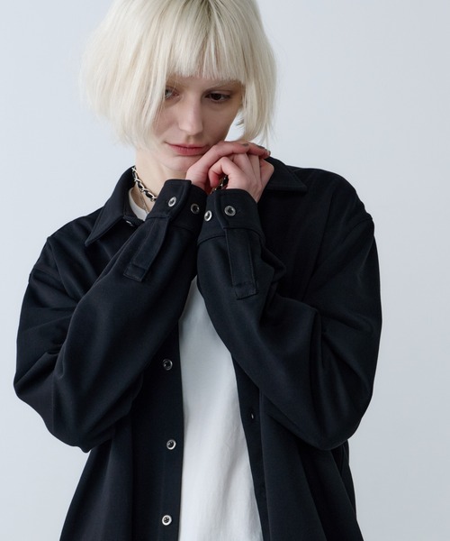 AFF AIVER シャツ ドライスウェットロングシャツ メンズ レディース