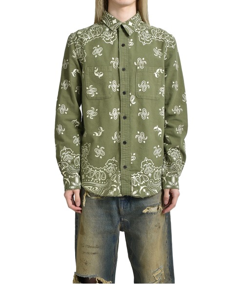 jun nakayama ペイズリーシャツ　yzerr 着用 ジュンナカヤマ JUN/NAKAYAMA（ジュンナカヤマ） シャツ PAISLEY SHIRTS メンズ