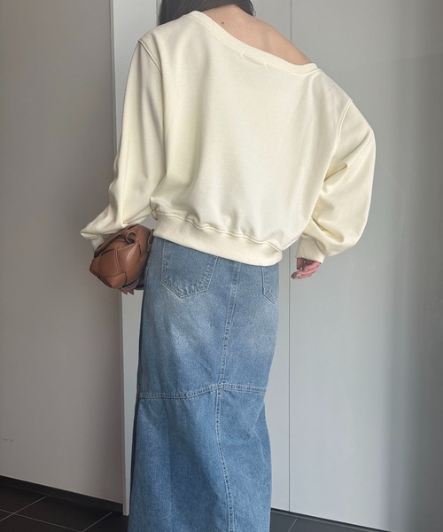 「solleim」 スウェットカットソー M グレー レディース_画像9