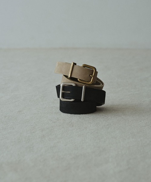 ETRE TOKYO（エトレトウキョウ） ベルト ヌバックレザースクエア