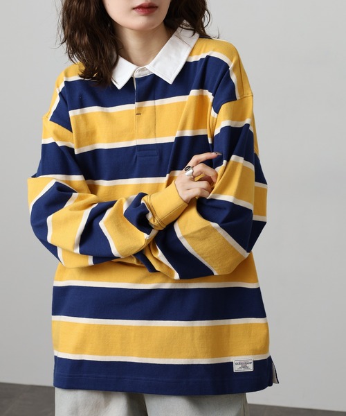 tシャツ GUESS JEANS ストライプラガーシャツ 長袖 メンズ レディース