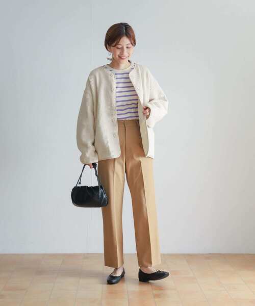 ノーカラーペプラムジャケット（ノーカラージャケット）｜URBAN RESEARCH（アーバンリサーチ）のファッション通販 - ZOZOTOWN URBAN RESEARCH ノーカラージャケットサイズ36 ベージュ