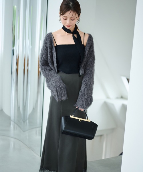 SNIDEL（スナイデル） ニットカーディガン FREE グレー レディース