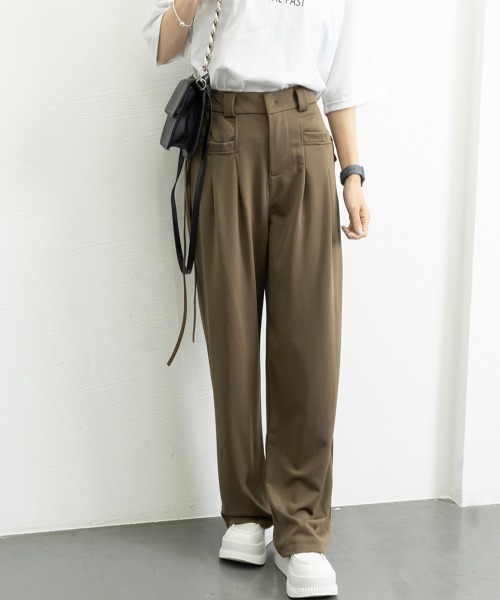 「Miniministore」 スラックス S ダークグレー レディース_画像2