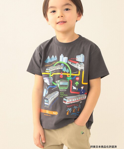 tシャツ JR 在来線 Tシャツ 2026SS（90〜140cm）外遊び プチプラ 保育園 通学 電車 キッズ 子供服 男の子 女の子