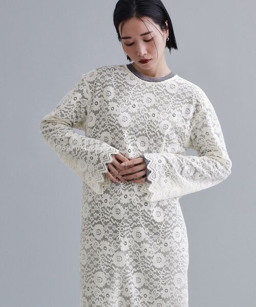 No.486 Prince 総レースの上質ワンピース☆オフホワイト☆ No.486