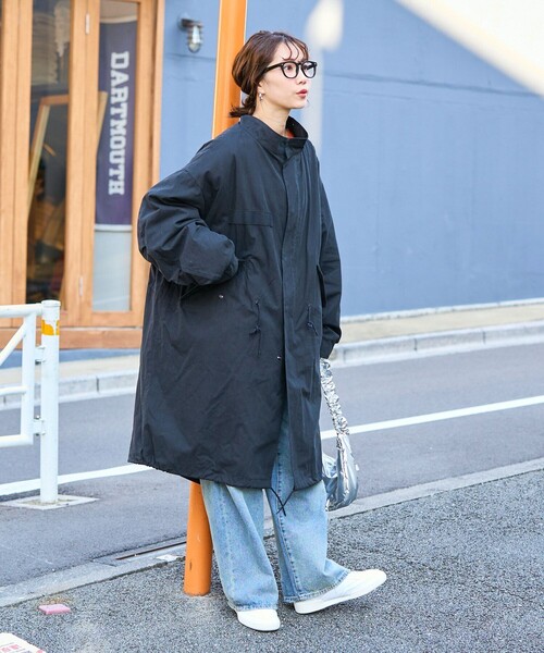 最終価格FREAK'S STORE M-65モッズコート ブラック3way 古着 FREAK'S STORE（フリークスストア） モッズコート フリ- ブラック