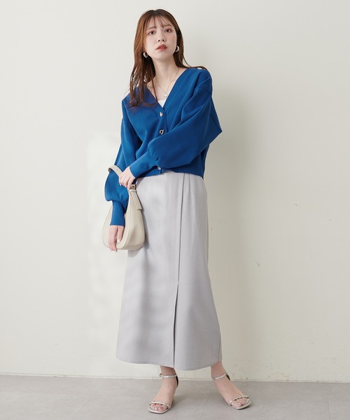 「natural couture」 ニットカーディガン FREE アイボリー レディース_画像4