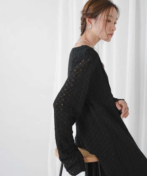 「Bab」 長袖ワンピース S ベージュ レディース_画像7