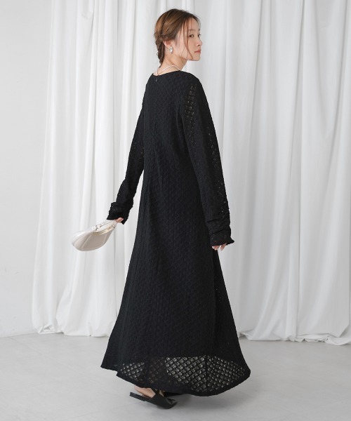 「Bab」 長袖ワンピース S ベージュ レディース_画像8