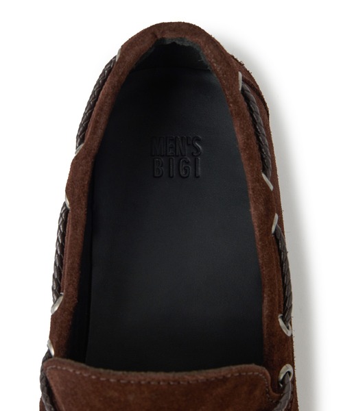MEN'S BIGI（メンズビギ） デッキシューズ レザードライビングシューズ
