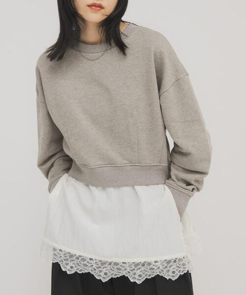 KBF スウェット KBF｜ルーズスタッズスウェット | Rakuten Fashion(楽天ファッション