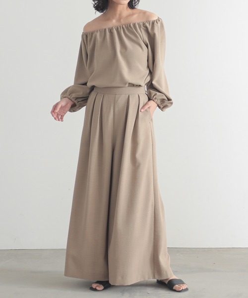 「for/c」 パンツ M ベージュ レディース_画像7