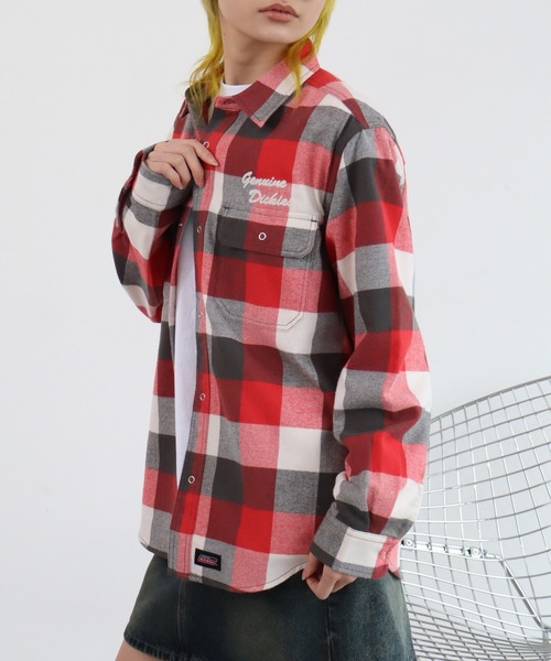 チェックオーバーシャツ Dickies（ディッキーズ） シャツ 「GENUINE DICKIES/ジェニュイン