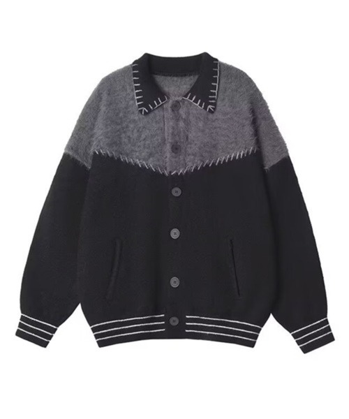 HALEY PESCA ブルゾン アウター 「NOWLE」シャギー切替 ステッチ