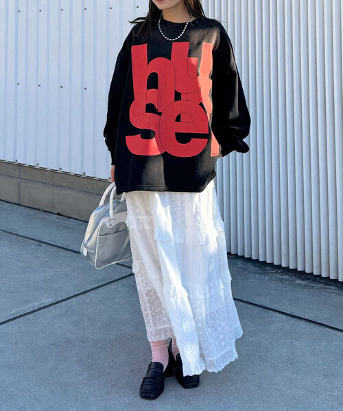 「RePRODUCTION LABEL」 長袖カットソー FREE ライム レディース_画像6