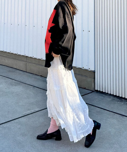 「RePRODUCTION LABEL」 長袖カットソー FREE ライム レディース_画像7