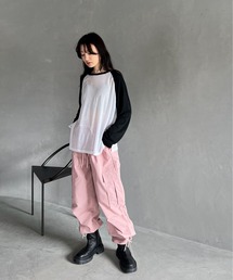 「feepur」 カーゴパンツ MEDIUM ピンク レディースの画像9