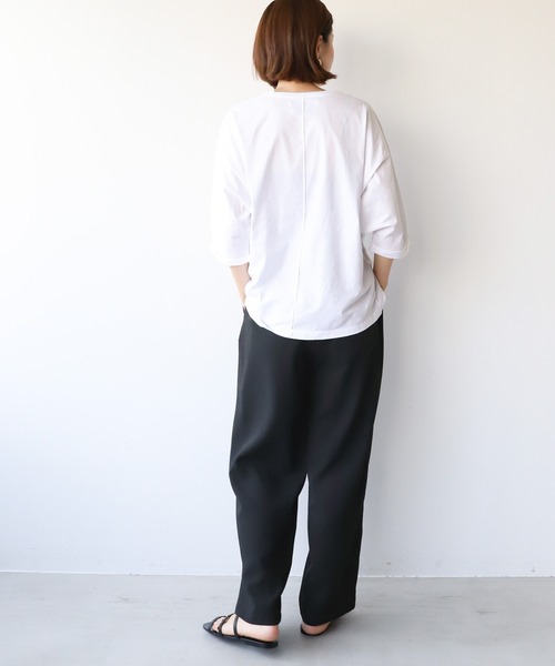 「AMERICANA」 半袖Tシャツ FREE グレイッシュベージュ レディース_画像8
