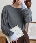 tシャツ 「anyway.シリーズ」レイヤード...の詳細画像3