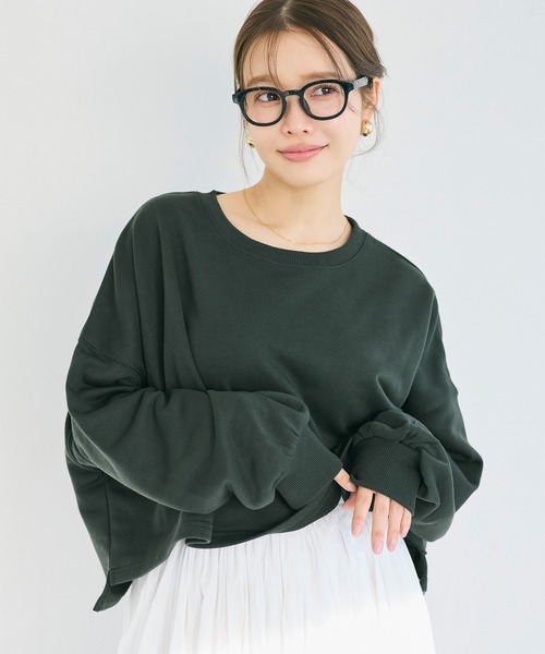 coca（コカ） トレーナー スウェット 裏毛クロップドスウェット