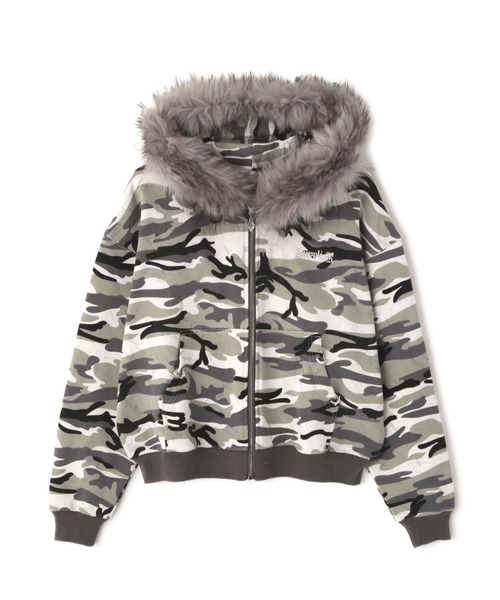 SUPPLIER サプライヤー　ファークロスジップパーカー SUPPLIER（サプライヤー）の「SUPPLIER/サプライヤー Faux Fur Cross